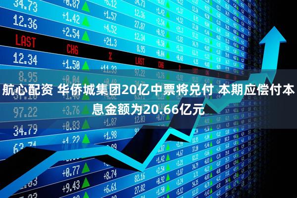 航心配资 华侨城集团20亿中票将兑付 本期应偿付本息金额为20.66亿元