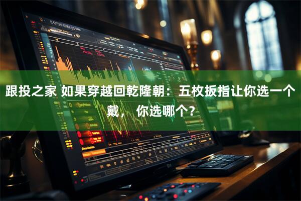 跟投之家 如果穿越回乾隆朝：五枚扳指让你选一个戴， 你选哪个？